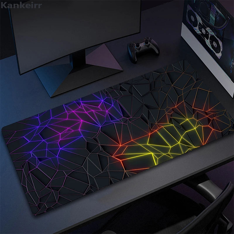 Cool Geometry Mouse Pad Large Computer Rug Office Table Mat