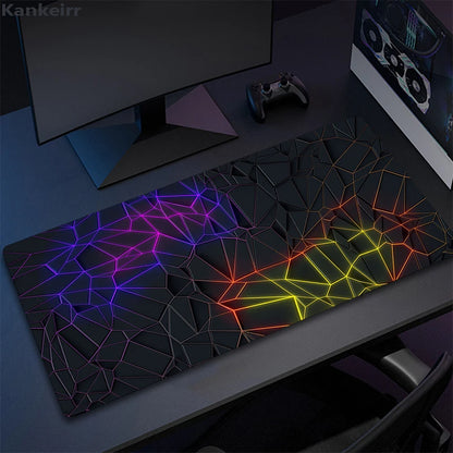 Cool Geometry Mouse Pad Large Computer Rug Office Table Mat