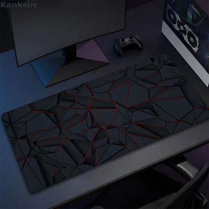 Cool Geometry Mouse Pad Large Computer Rug Office Table Mat