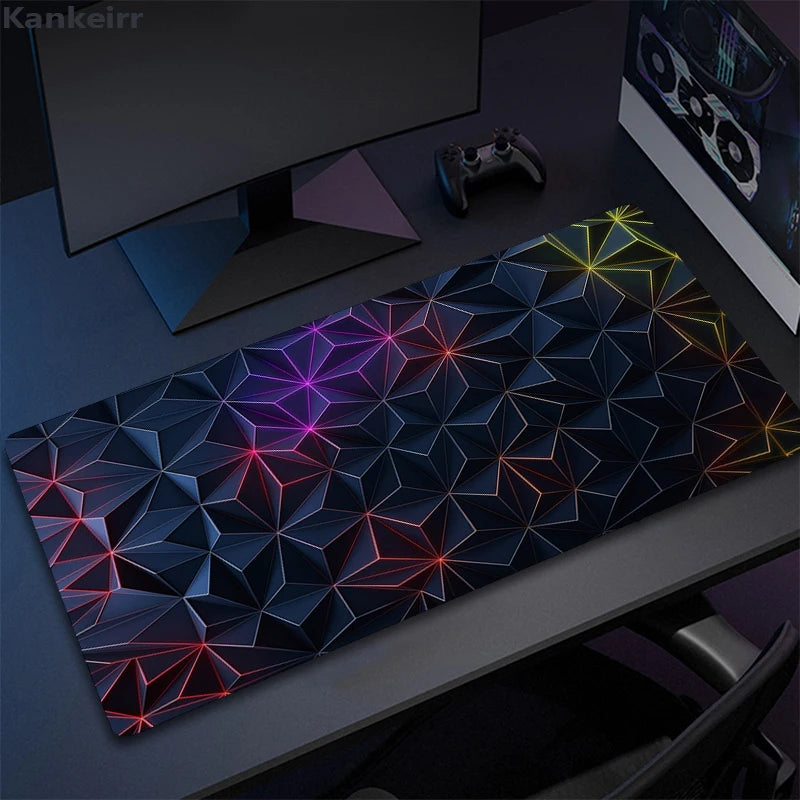 Cool Geometry Mouse Pad Large Computer Rug Office Table Mat