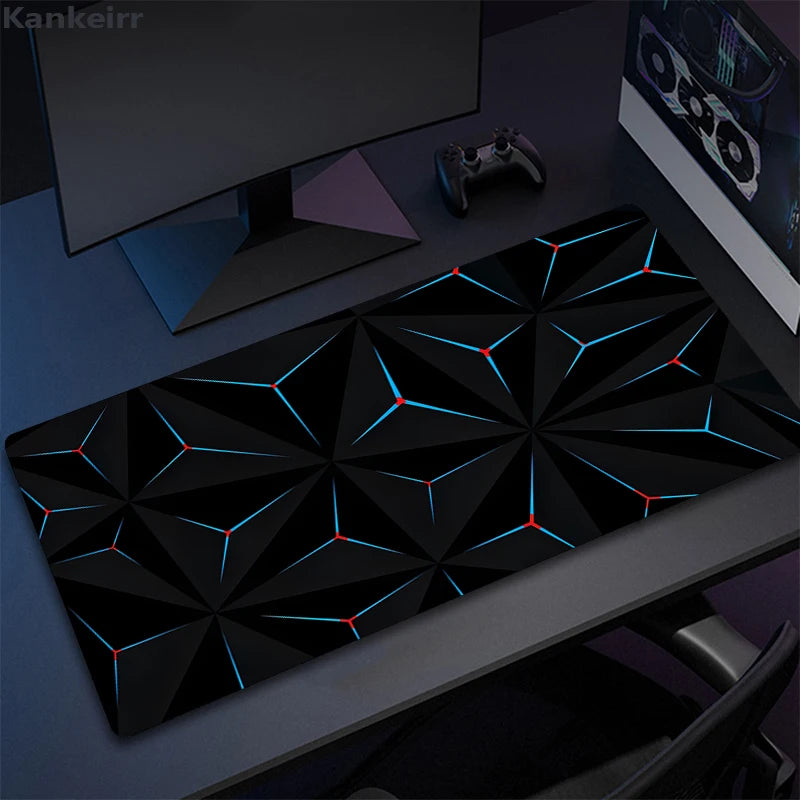 Cool Geometry Mouse Pad Large Computer Rug Office Table Mat