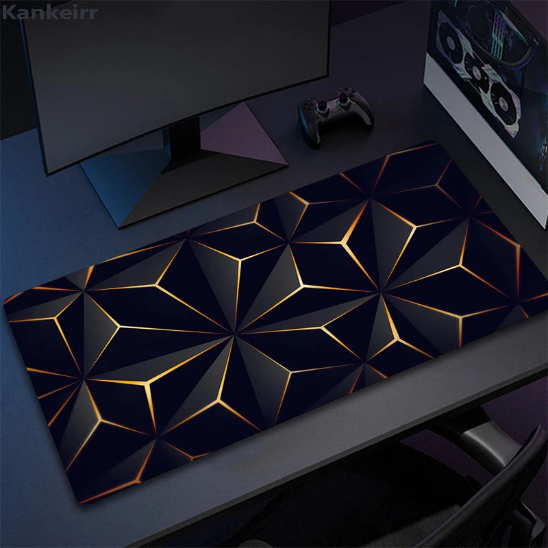 Cool Geometry Mouse Pad Large Computer Rug Office Table Mat