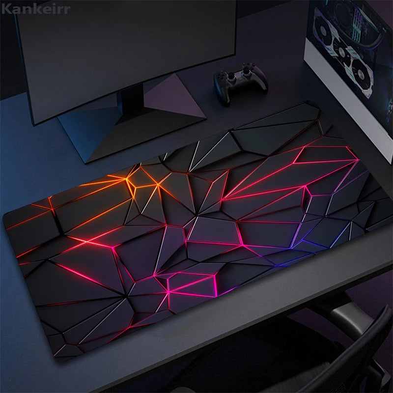 Cool Geometry Mouse Pad Large Computer Rug Office Table Mat