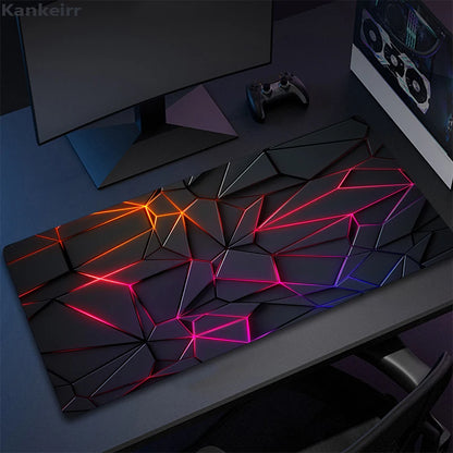Cool Geometry Mouse Pad Large Computer Rug Office Table Mat