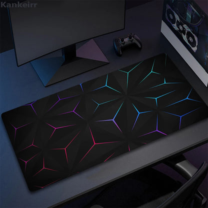 Cool Geometry Mouse Pad Large Computer Rug Office Table Mat
