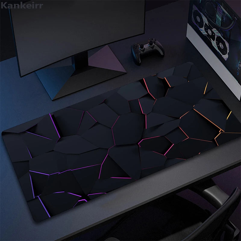 Cool Geometry Mouse Pad Large Computer Rug Office Table Mat