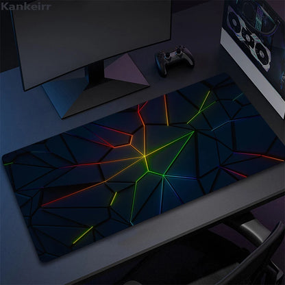 Cool Geometry Mouse Pad Large Computer Rug Office Table Mat