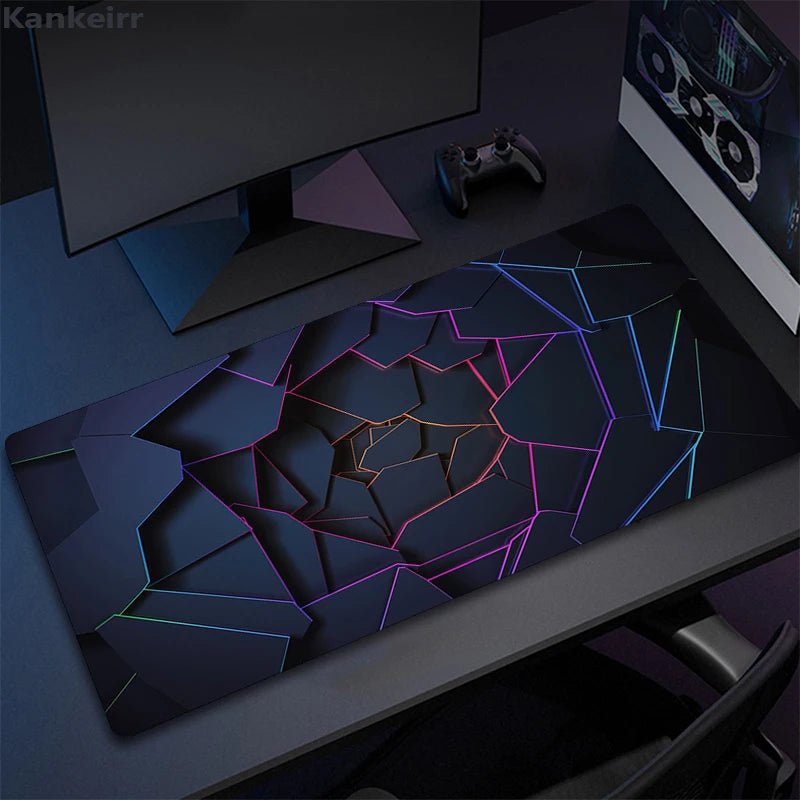 Cool Geometry Mouse Pad Large Computer Rug Office Table Mat