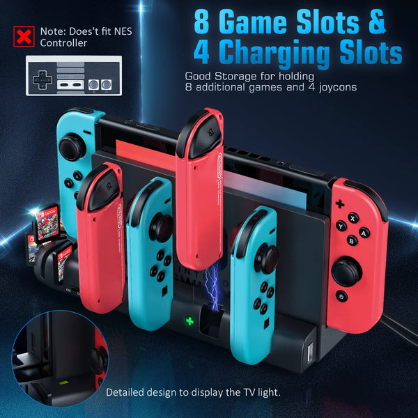 For Switch Joycon Charger, For Switch OLED Controllers
