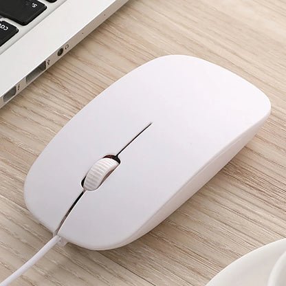 Wired Computer Mouse 1000 DPI Mice Mute Button