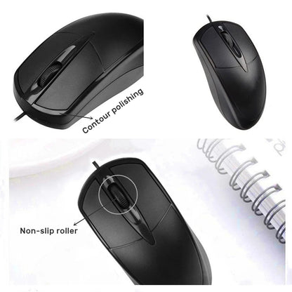 Wired Computer Mouse 1000 DPI Mice Mute Button