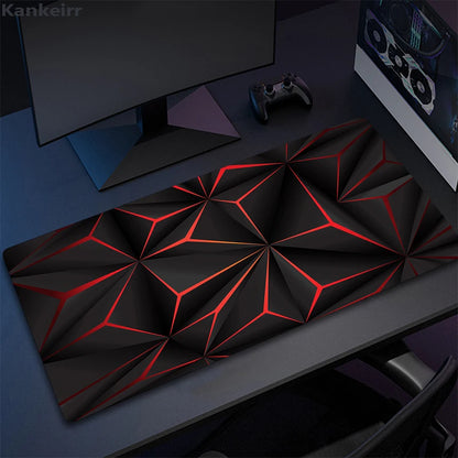 Cool Geometry Mouse Pad Large Computer Rug Office Table Mat