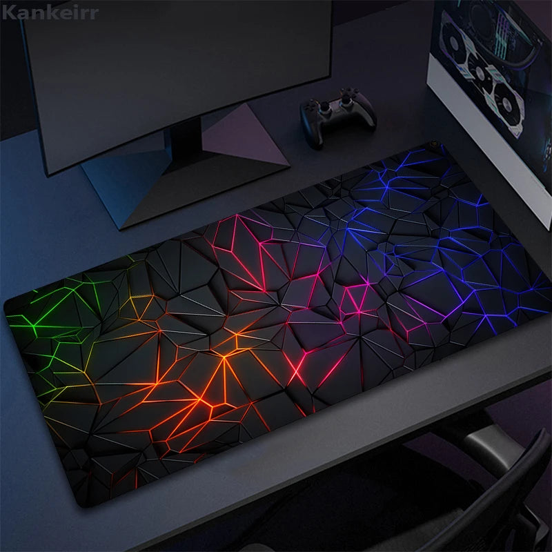 Cool Geometry Mouse Pad Large Computer Rug Office Table Mat