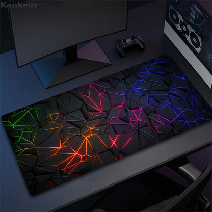 Cool Geometry Mouse Pad Large Computer Rug Office Table Mat