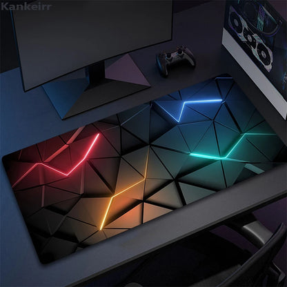 Cool Geometry Mouse Pad Large Computer Rug Office Table Mat